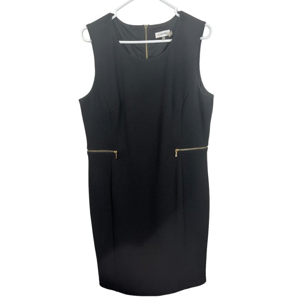 Calvin Klein little black pencil dress, size 14